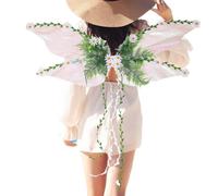 Butterfly Wings | Transforming Butterfly Wings with 3D Flowers and Leaves - Creative Accessories Fancy Dress as a Fairy for Carnival Halloween