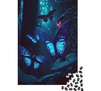 Butterfly Wooden Puzzles 1000 Piece Jigsaw Puzzles for Adults Educational Game Challenge Toy Christmas Eve Gifts 1000pcs (38x26cm)