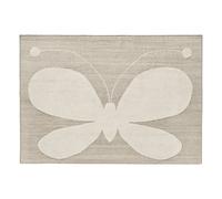 Butterfly wool rug, Lucia Eames Beige one size