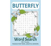 Butterfly Word Search Puzzle Book: Word Searches with Easy to Read Print about Butterflies, Garden, Nature and More... | 6x9 inches, 110 pages | 50+ ... Gifts for Vacations, Holidays and Free Times