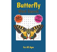 Butterfly Word Search Puzzle Book: Word Searches with Easy to Read Print about Butterflies, Insects, Flowers and More | 6x9 inches, 110 pages | 50+ ... Gift for Vacations, Holidays and Free Times