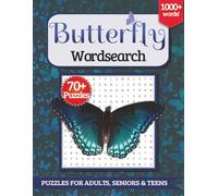 Butterfly Wordsearch Puzzle Book: Word Searches with Large Easy to Read Print for Butterfly Lovers | 8.5x11 inches, 140 pages | 70+ Puzzles ... Gift for Vacations, Holidays and Free Times!