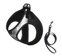 Butterfly X Ray Print Adjustable Reflective Harness Leash Set For Cats, Dogs And Small Pets, Soft Breathable Mesh Walking Vest With Escape-Proof Lead