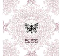 Butterfly Yoga Journal: 108-Page Blank Diary With Tree Pose Design - 8.25 x 8.25 Inches [White/Purple]