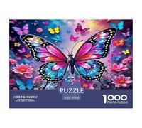 Butterfly1000Piece JigsawPuzzleAnimal Butterfly ForAdults Colourful LargePiecePuzzles Age12+byth ThemeFlowersandBirds Fun, Challenging 70x50cm/1000pcs