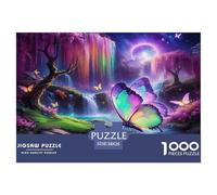 Butterfly1000Piece JigsawPuzzleAnimal Butterfly ForAdults Colourful LargePiecePuzzles Age12+byth ThemeFlowersandBirds Fun, Challenging 38x26cm/1000pcs