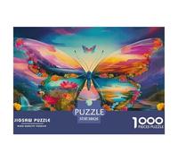 Butterfly1000Pieces JigsawPuzzleAnimal Butterfly KidsforAdult Colourful LargePiecePuzzles Age12+byth EducationalGames Brainteasing Adults Jigsaw Puzzle 38x26cm/1000pcs
