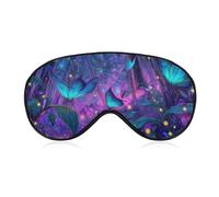 Butterflys in Purple Dreamy Forests Sleep Eye Mask Night Shade Cover Soft Adjustable for Travel Naps
