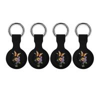 Butterflys Pansy Flowers Full Protective Cover Case with Keyring Silicone Skin