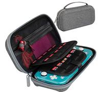ButterFox Compact Switch Lite Carrying Case for Nintendo Switch Lite with 19 Game and 2 Micro SD Card Holders - Grey
