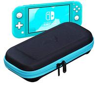 ButterFox Slim Carrying Case for Nintendo Switch Lite with 19 Game and 2 Micro SD Card Holders - Turquoise Blue/Black
