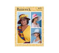 Butterick B6741A Misses' Hats with Ribbon, Flowers & Bow