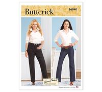 BUTTERICK B6840B5 Misses' & Women's Straight-Leg or Boot Cut Jeans Palmer/Pletsch B5 (8-10-12-14-16)