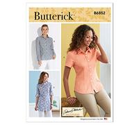 BUTTERICK B6852F5 Misses' Button-Down Shirts with Collar, Sleeve & Hem Variations Palmer/Pletsch F5 (16-18-20-22-24)