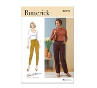 Butterick B6910F5 Misses' Contour Band Trousers by Palmer/Pletsch F5 (16-18-20-22-24), Paper