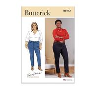 Butterick B6912W2 Women's Jeans by Palmer/Pletsch W2 (20W-22W-24W-26W-28W)