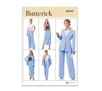 Butterick B6933B5 Misses' Jacket, Skirt and Pants B5(8-10-12-14-16)