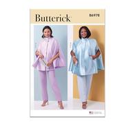 BUTTERICK B6978BB Misses' and Women's Cape, Top and Pants BB (20W-28W)