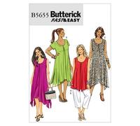 Butterick Ladies Easy Sewing Pattern 5655 Tops, Dress & Trouser Pants - 8-10-12-14-16