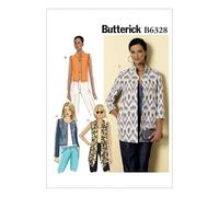 BUTTERICK Ladies Easy Sewing Pattern 6328 Open Front Jackets