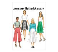 Butterick Paper Sewing Pattern 6179 Shorts, Skirts 14-16-18-20-22