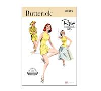 BUTTERICK Paper Pattern B6989H5 Misses' Playsuit, Blouse and Skirt H5 (6-8-10-12-14)