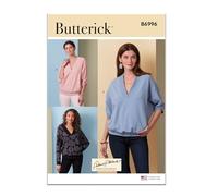 BUTTERICK Paper Pattern B6996K5 Misses' Knit Tops by Palmer/Pletsch K5 (8-10-12-14-16)
