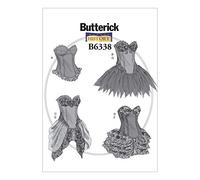 Butterick Pattern 6338, Misses Costumes,Sizes 6-14, Silk, Multi-Colour, A5 (6-8-10-12-14)