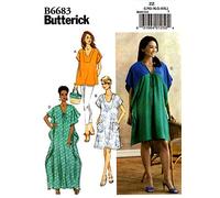 Butterick Pattern B6683 Misses' Tunic and Caftan, White