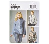 Butterick Patterns 6106 ZZ Sizes Large 16 - 18/ Extra-Large 20 - 22/ Extra-Large 24 - 26 Misses Jacket