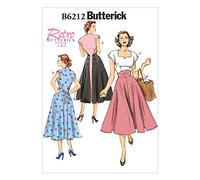 Butterick Patterns 6212, Misses Dress,Sizes, Paper, Multi-Colour, A5 (6-8-10-12-14)