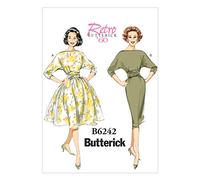 Butterick Patterns 6242, Misses Dress,Sizes, Multi-Colour, E5 (14-16-18-20-22)