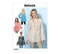 Butterick Patterns 6486 ZZ,Misses Top,Sizes LRG-XXL, Tissue, Multi-Colour, 17 x 0.5 x 22 cm