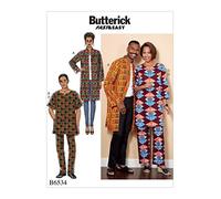 Butterick Patterns 6534 XN,Misses/Men's Coat,Tunic and Pants,Sizes XL-XXXL, Tissue, Multicoloured, 17 x 0.5 x 22 cm