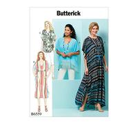 Butterick Patterns 6559 Y Sizes X-Small - Medium Misses' Top/Tunic and Caftan, Tissue, Multi-Colour, 17.00 x 0.5 x 22.00 cm