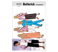 Butterick Patterns B3039 Size 16W Women's Petite Shirt, Top, Tunic, Dress, Skirt and Pants, White