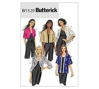 Butterick Patterns B5529 Size Y XS-Small-Medium Misses Jacket, Pack of 1, White