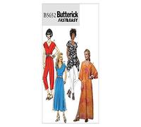 Butterick Patterns B5652 Size ZZ Large - Extra-Large - XXL Misses' Top, Dress, Caftan, Jumpsuit and Pants, Pack of 1, White