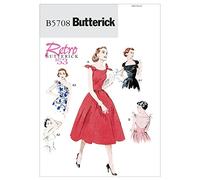 Butterick Patterns B5708 Size E5 14-16-18-20-22 Misses' Dress, Pack of 1, White