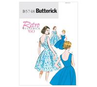 Butterick Patterns B5748 Size E5 14-16-18-20-22 Misses'/ Misses' Petite Dress, Pack of 1, White