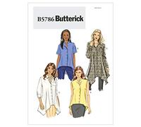 Butterick Patterns B5786 Size B5 8-10-12-14-16 Misses' Shirt, Pack of 1, White