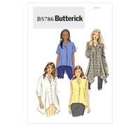 Butterick Patterns B5786 Size F5 16-18-20-22-24 Misses' Shirt, Pack of 1, White