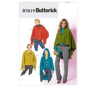 BUTTERICK PATTERNS B5819 Misses' Wrap and Cape Size ZZ (LRG-XLG-XXL)