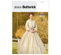 Butterick Patterns B5831 Size B5 8-10-12-14-16 Misses' Dress, Pack of 1, White