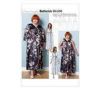 BUTTERICK PATTERNS B6300 Misses'/Women's Robe Belt & Negligee (X-Small-Small-Medium-Large-X-Large)