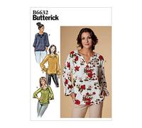 Butterick Patterns Butterick B6632 Loose Fit Women's Pullover Top Sewing Patterns, Sizes 6-14