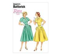 Butterick Patterns Ladies Dress Pattern, Linen, White, E5 (14-16-18-20-22)