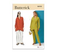 Butterick Sewing Pattern 6932 - Easy Tops, Tunics, Trousers Pattern - K5 (8-10-12-14-16)