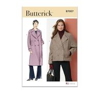 BUTTERICK Sewing Pattern B7007R5 Misses' Jacket and Coat R5 (14-16-18-20-22)