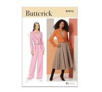 BUTTERICK Sewing Pattern B7012K5 Misses' Jacket, Skirt, and Trousers K5 (8-10-12-14-16)